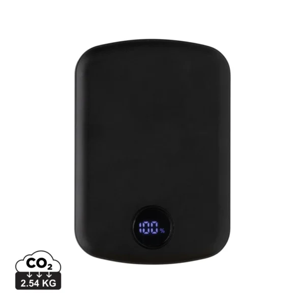 MagBoost gerecycled plastic 5000 mah magnetische powerbank zwart