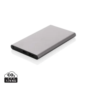 RCS gerecycled plastic/alu 4000 mah powerbank met type C antraciet