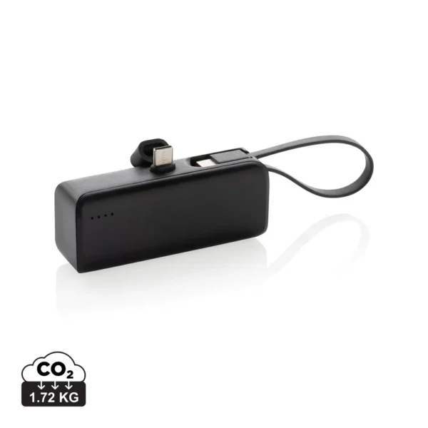 Powerlink RCS Rplastic 3000 mAh powerbank USB C connector zwart