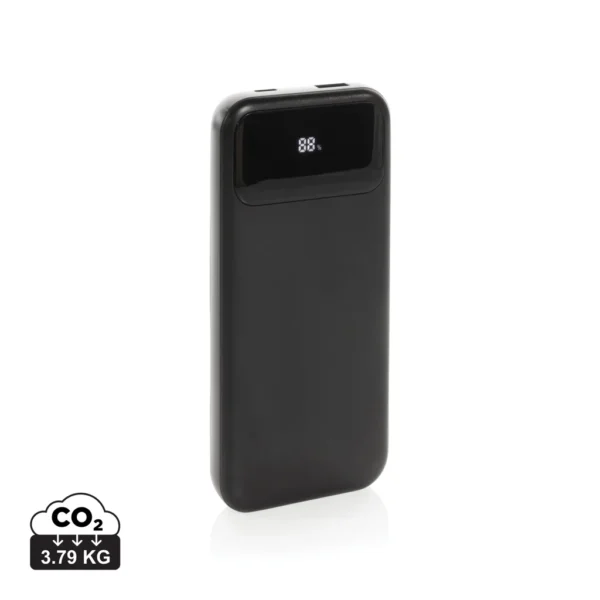 Turbopack RCS rplastic powerbank 10.000 ingebouwde kabels zwart