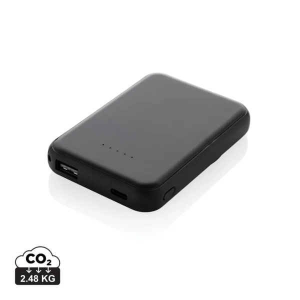 Stellar RCS rplastic 5000 mah 5W magnetische powerbank zwart