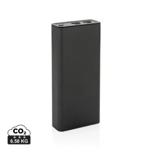 Terra RCS gerecyclede 20W aluminium powerbank 20.000 mAh grijs