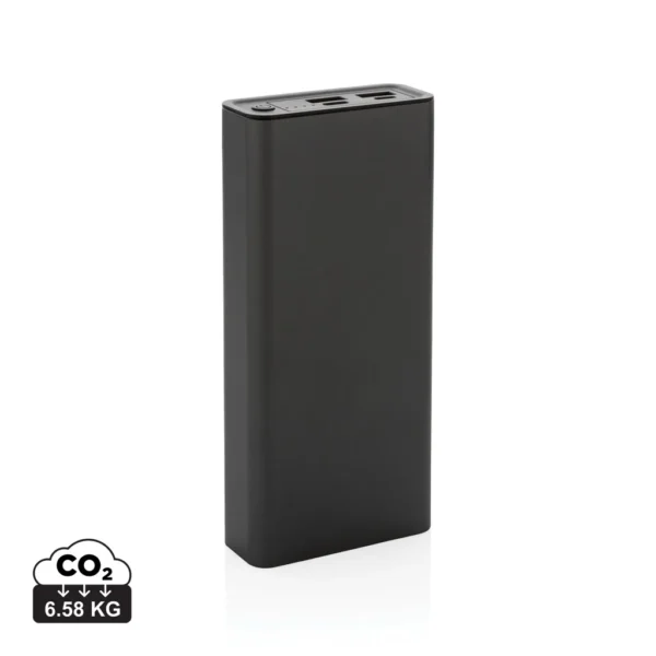 Terra RCS gerecyclede 20W aluminium powerbank 20.000 mAh grijs