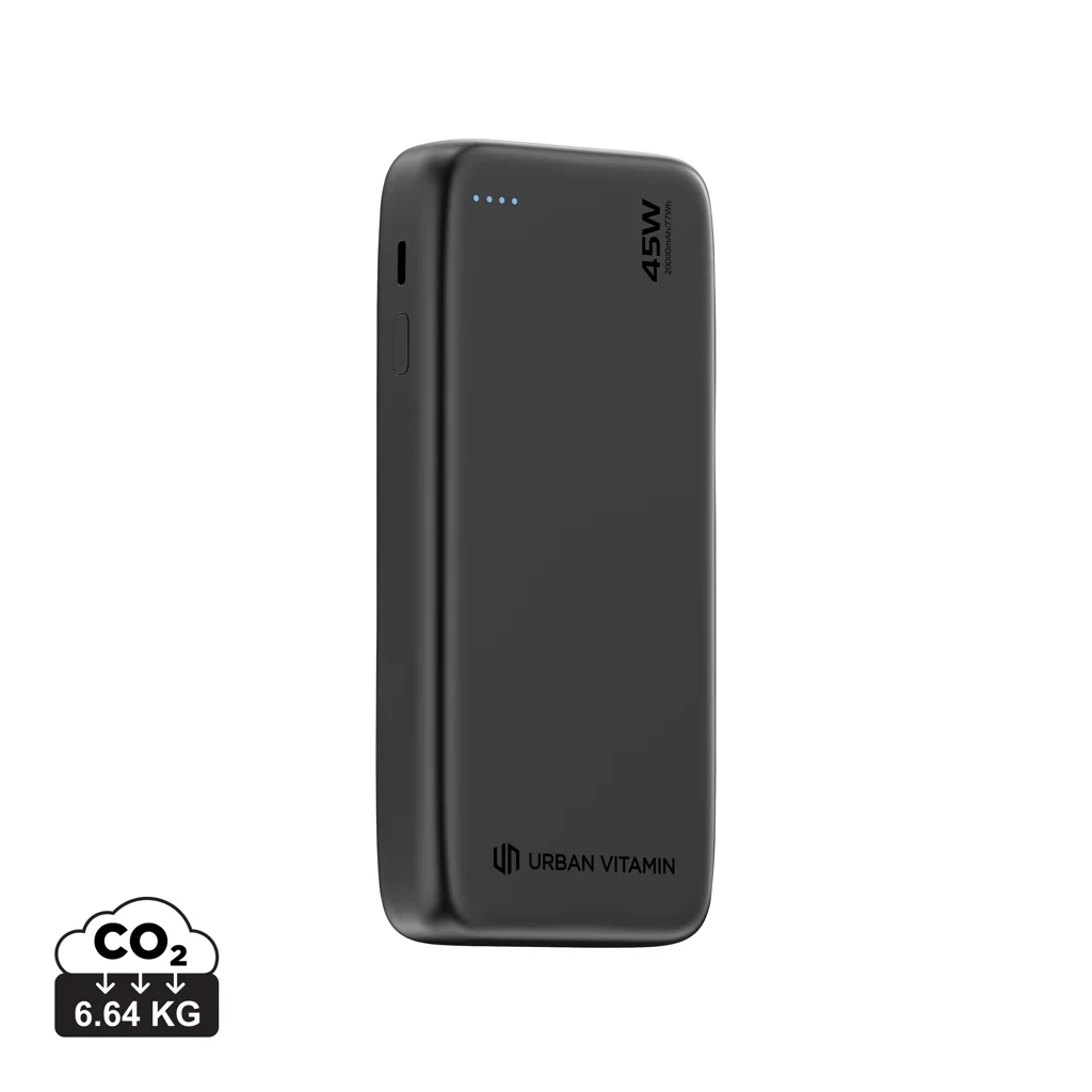 Urban Vitamin San Mateo 45W 20.000 mAh powerbank zwart