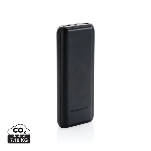 Urban Vitamin Pasadena 20.000 mAh 18W PD powerbank zwart