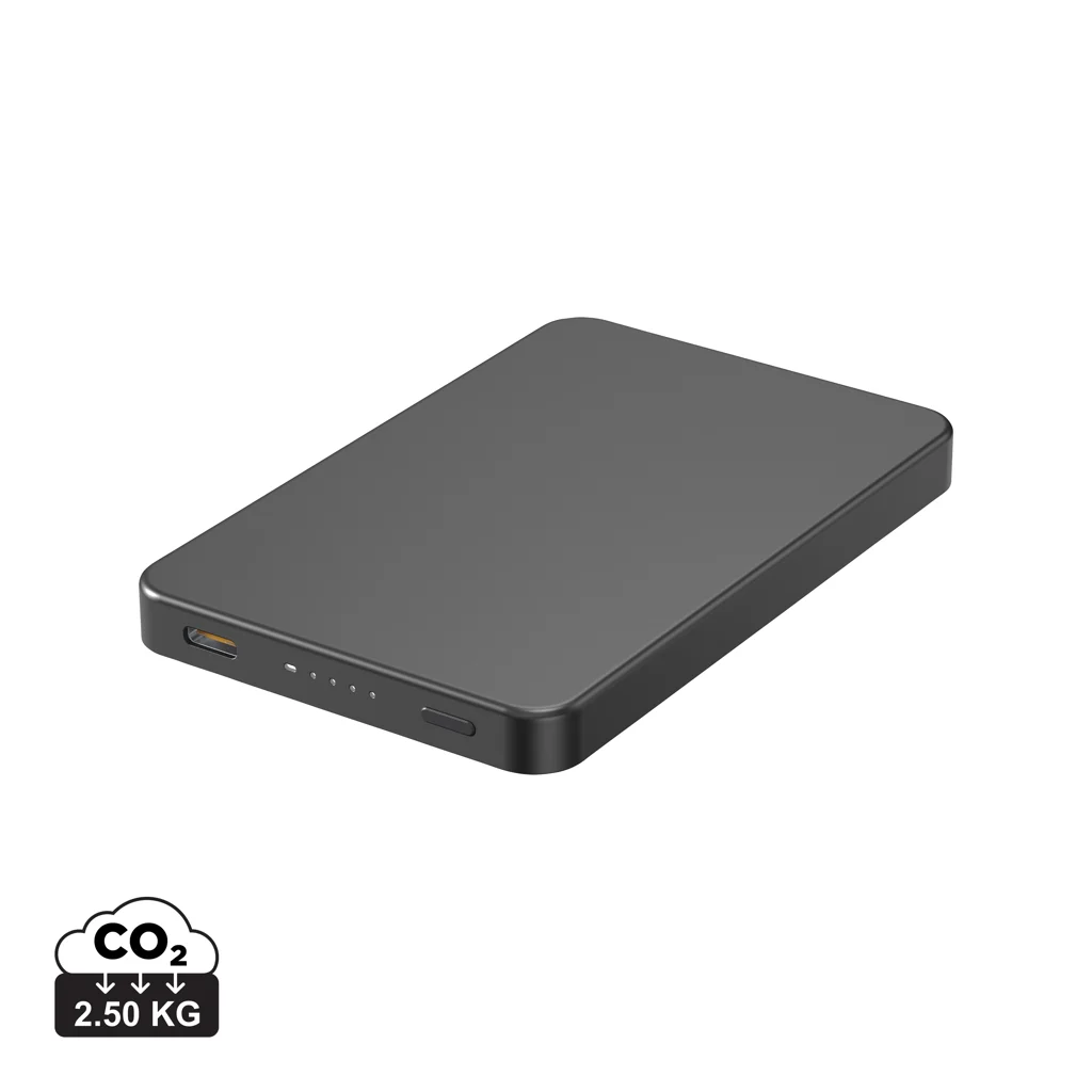 Urban Vitamin Marin 5000mAh magnetic 15W wireless powerbank zwart
