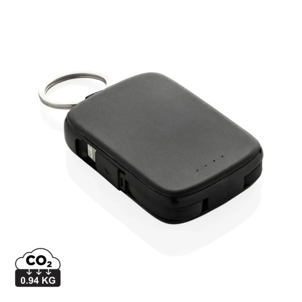 Nexo RCS sleutelhanger powerbank 2.000 mAh met geïntegreerde zwart