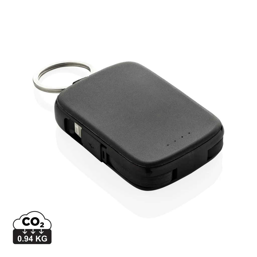 Nexo RCS sleutelhanger powerbank 2.000 mAh met geïntegreerde zwart