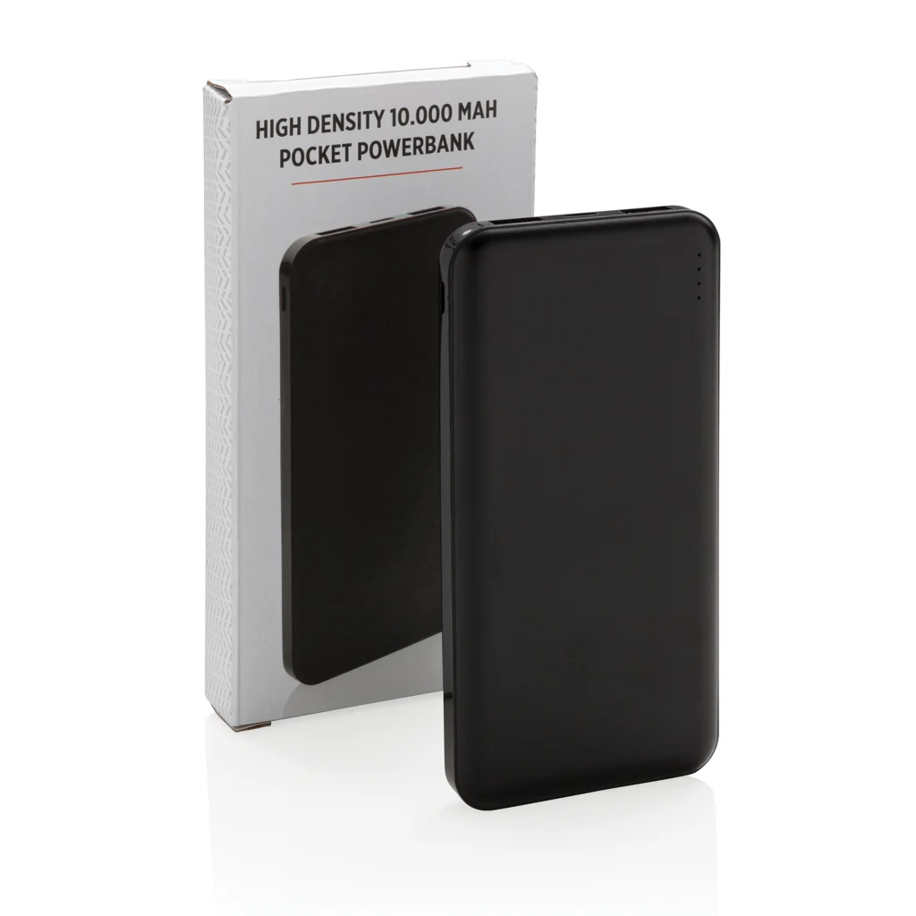High density 10.000 mAh zakformaat powerbank