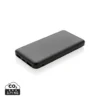 High density 10.000 mAh zakformaat powerbank zwart
