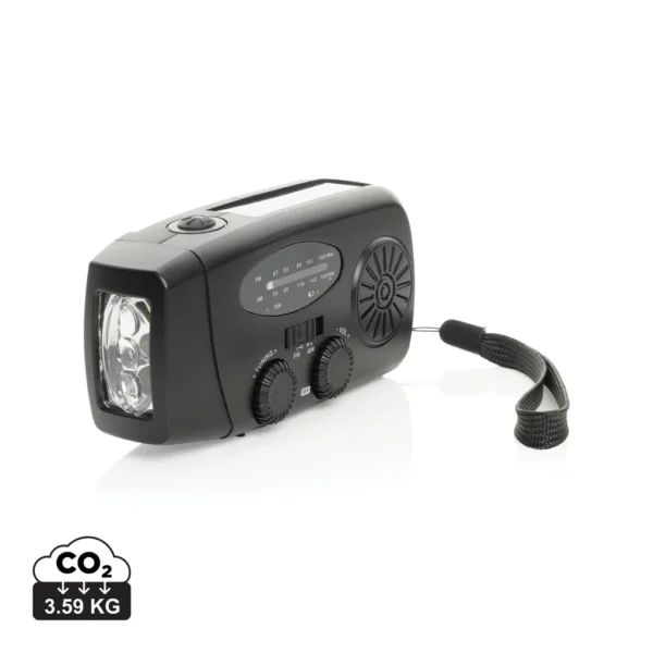 RescueWave noodradio van RCS gerecycled plastic zwart