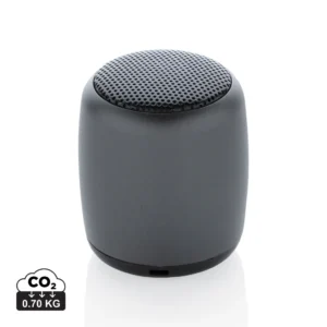Mini aluminium draadloze speaker antraciet