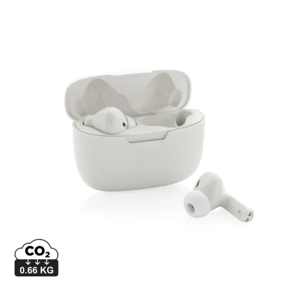 RCS gerecycled plastic Liberty Pro draadloze oordoppen wit