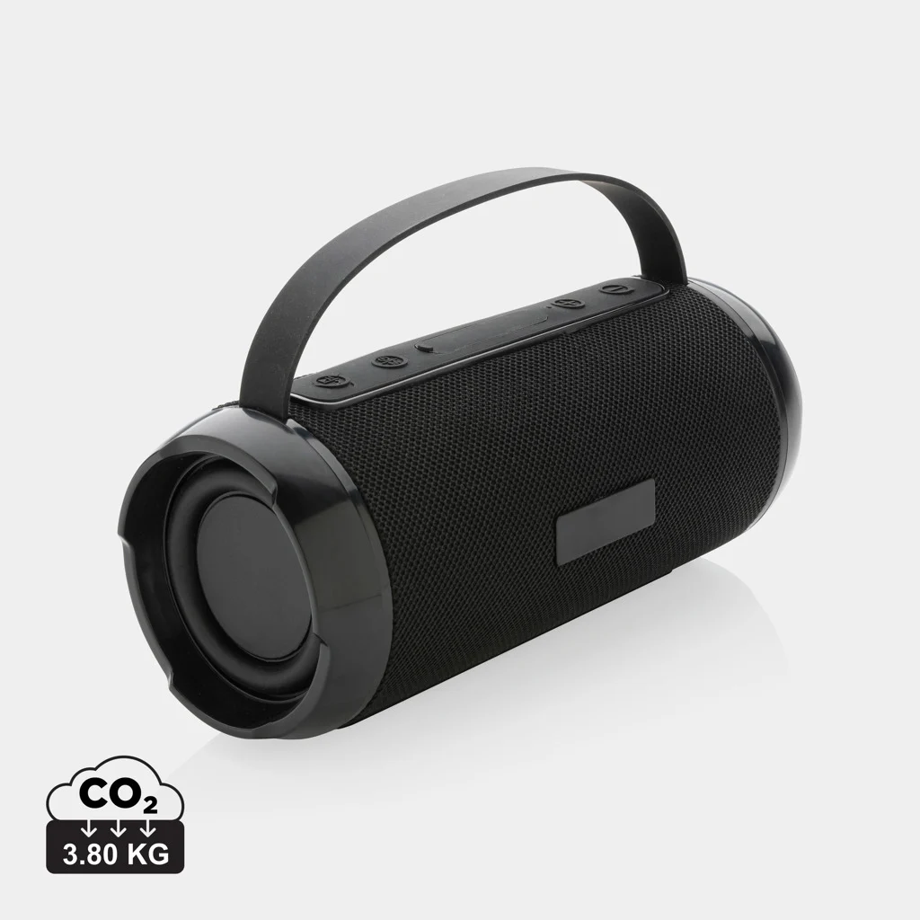 RCS recycled plastic Soundboom waterdichte 6W luidspreker zwart