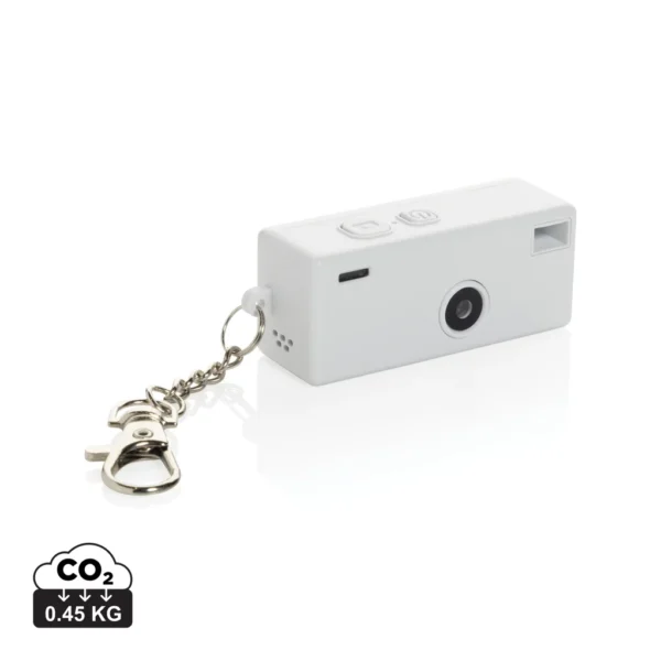 Cliq it RCS gerecyclede plastic sleutelhangercamera wit