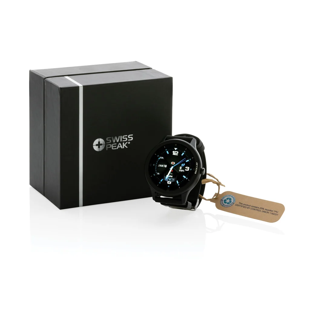 Swiss Peak RCS gerecycled TPU smart watch