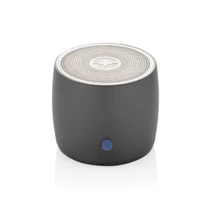 Swiss Peak RCS gerecycled aluminium 3W bass speaker grijs