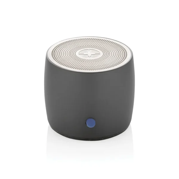 Swiss Peak RCS gerecycled aluminium 3W bass speaker grijs