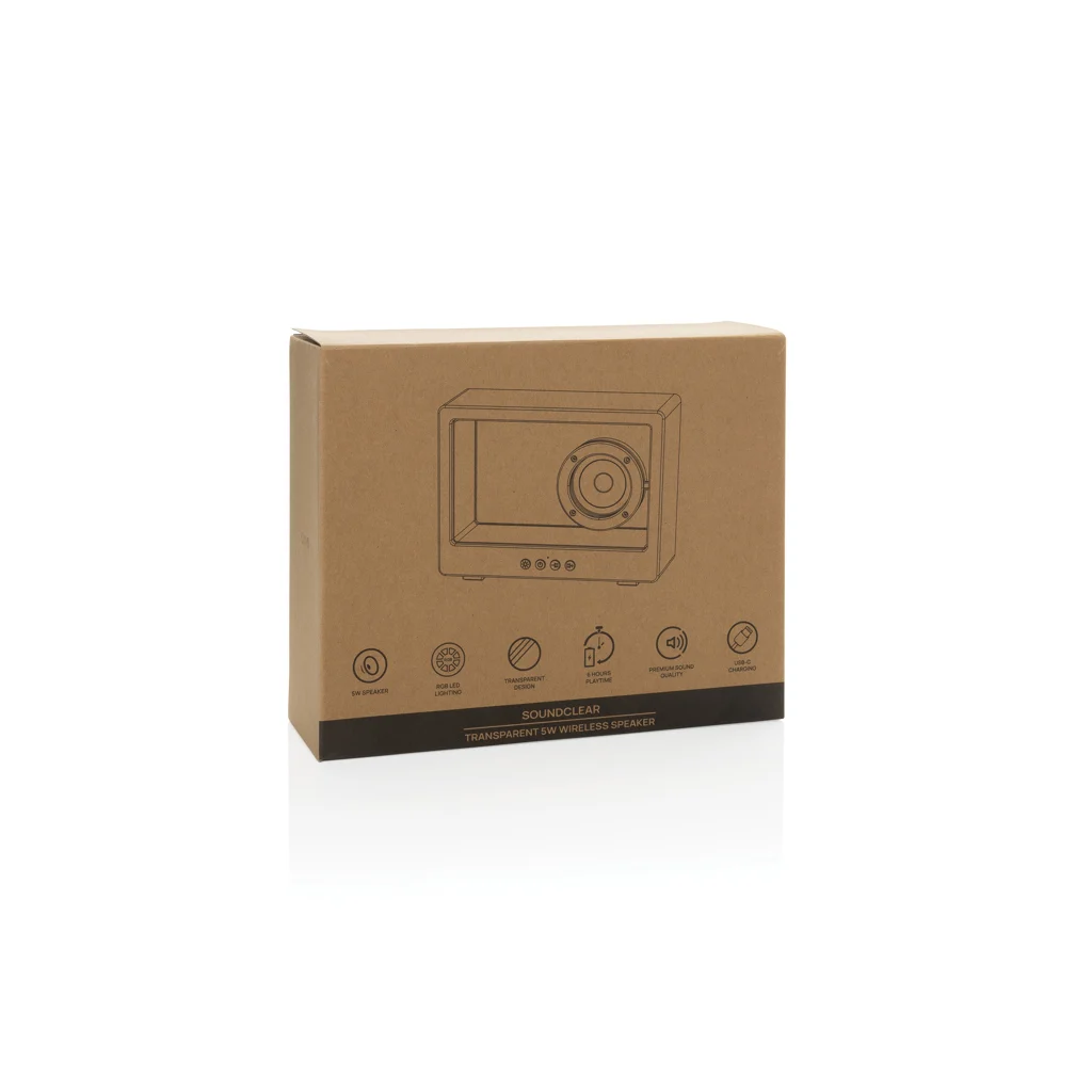 Soundclear transparante 5W draadloze speaker
