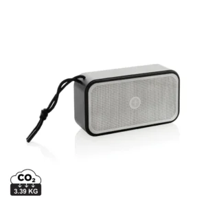 Swiss Peak RCS gerecycled aluminium 10W bass speaker grijs