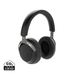 Soundpro RCS gerecycled plastic ANC-hoofdtelefoon zwart