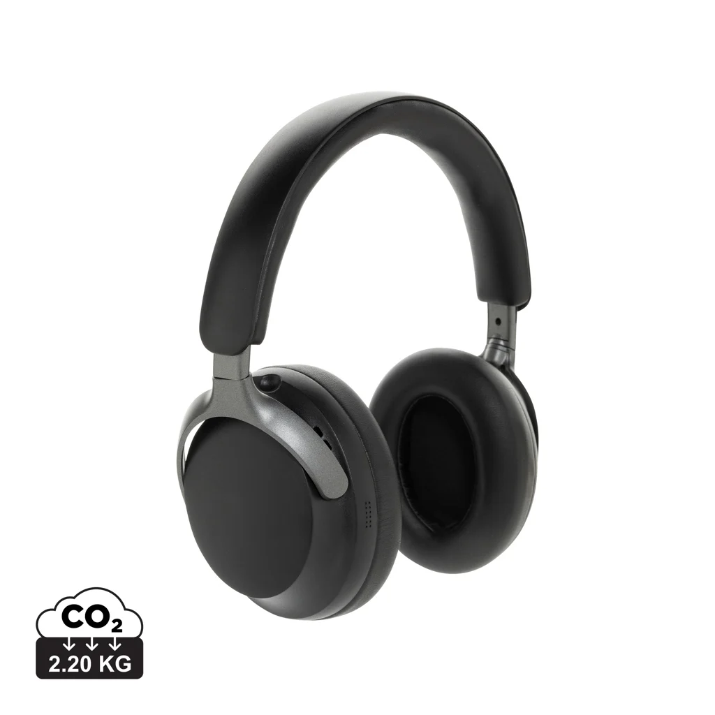 Soundpro RCS gerecycled plastic ANC-hoofdtelefoon zwart