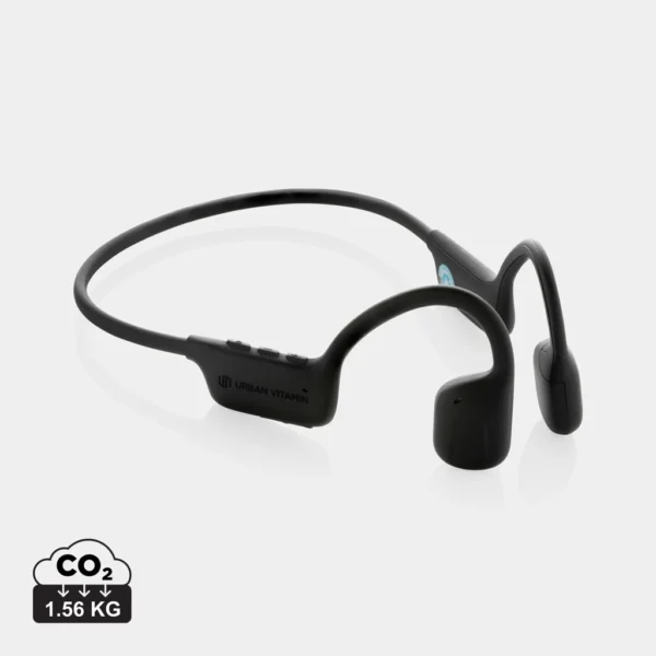 Urban Vitamin Glendale RCS gerecycled plastic hoofdtelefoon zwart