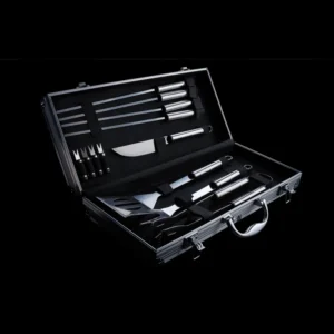 12-delige barbecue set in aluminium koffer