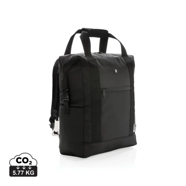 Swiss Peak koeldraagtas/rugzak PVC vrij zwart