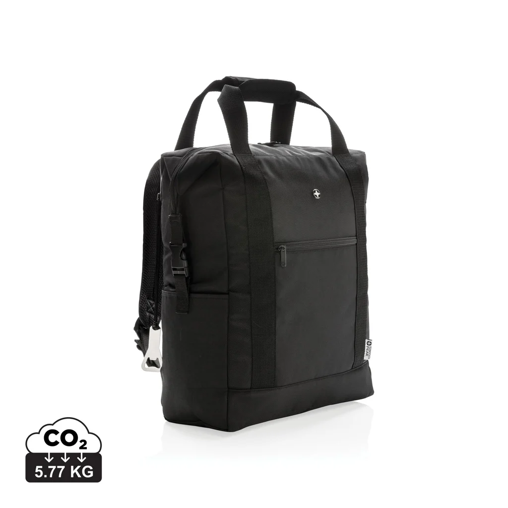 Swiss Peak koeldraagtas/rugzak PVC vrij zwart