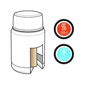 Swiss Peak Elite copper vacuüm voedselcontainer