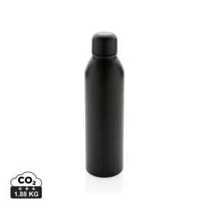 RCS gerecycled roestvrijstalen vacuümfles 500ML zwart