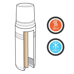 Swiss Peak Elite 1L copper vacuüm fles