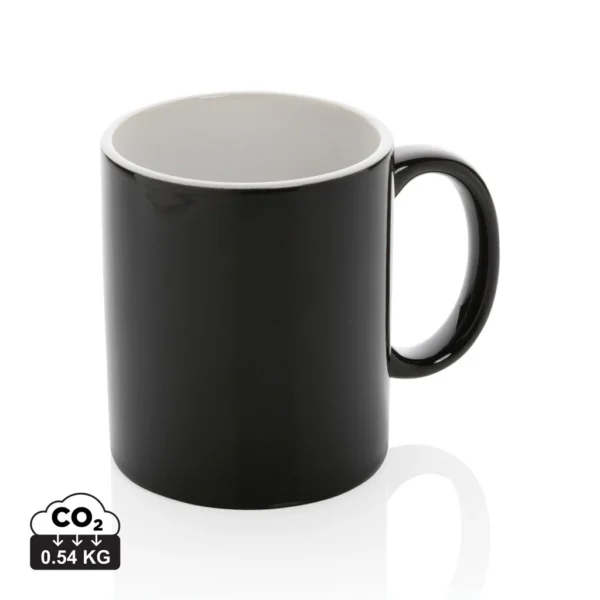 Keramische classic mok 350 ml zwart