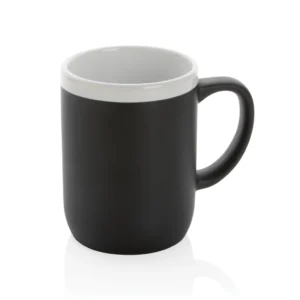 Keramische mok met witte rand 300 ml.