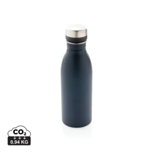 RCS gerecycled roestvrijstalen luxe waterfles donkerblauw