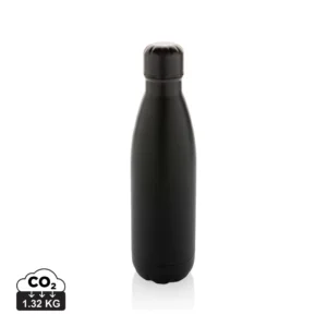 Eureka RCS-gecertificeerde gerecycled rvs enkelwandige fles zwart