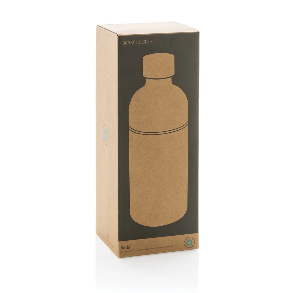 Soda RCS gecertificeerde gerecycled rvs drinkfles