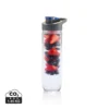 Waterfles met infuser blauw