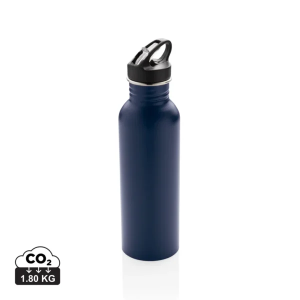 Deluxe RVS sportfles donkerblauw