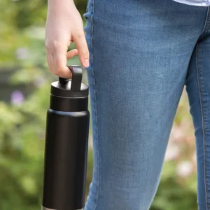 Lekvrije vacuümfles on-the-go met handvat
