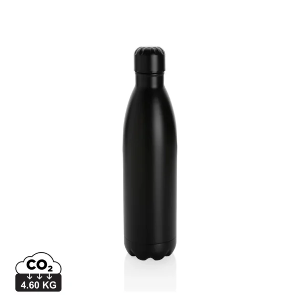 Unikleur vacuum roestvrijstalen fles 750ml zwart