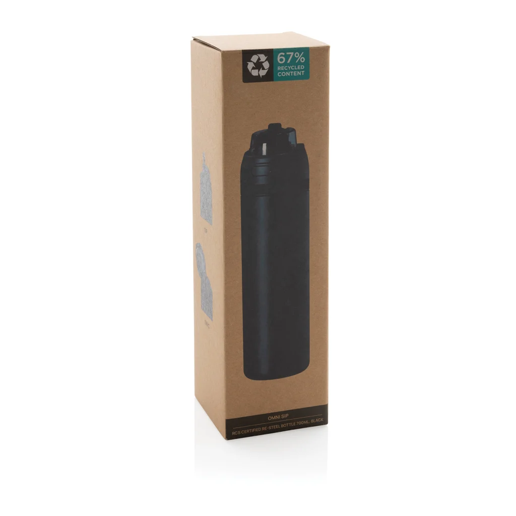 Omni Sip RCS Recycled RVS waterfles 720ML