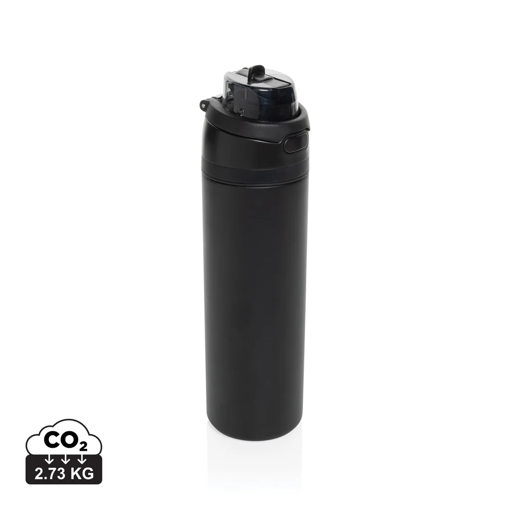 Omni Sip RCS Recycled RVS waterfles 720ML zwart