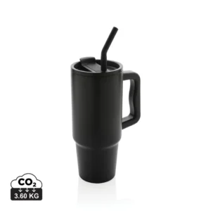 Embrace deluxe RCS recycled RVS drinkbeker 900ml zwart
