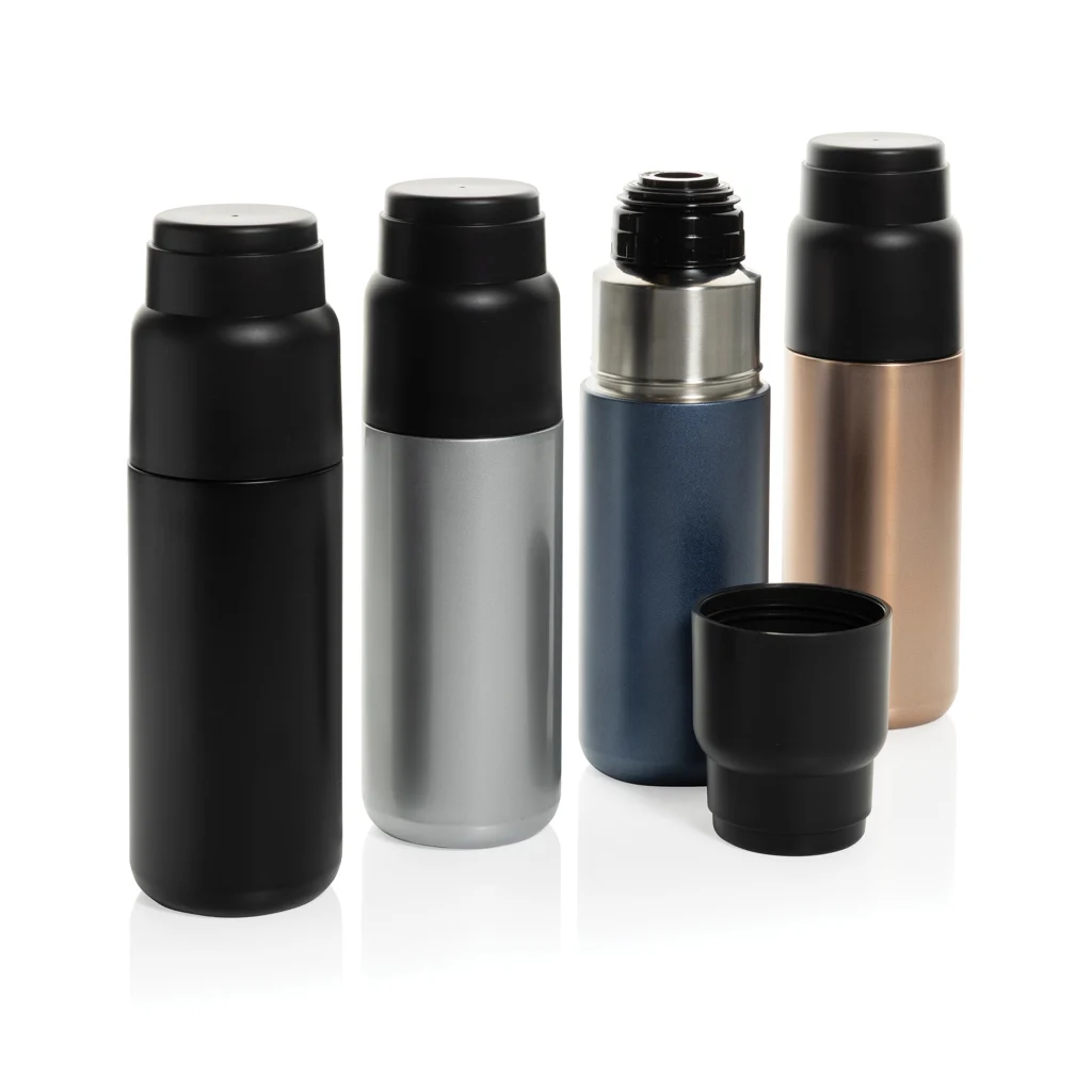 Thermocup RCS recycled geisoleerde fles met beker 500ml