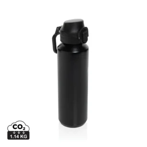 Via RCS Re-steel lockable sport bottle 600ML zwart