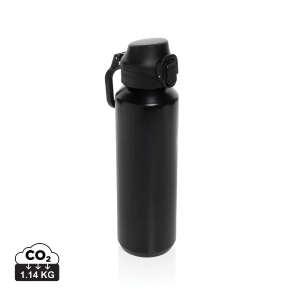 Via RCS Re-steel lockable sport bottle 600ML zwart