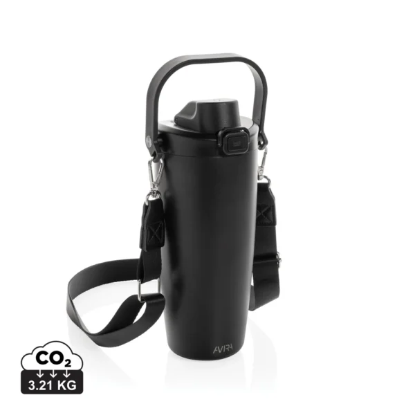 Avira Ayala RCS R-RVS duosip afsluitbare crossbody tumbler zwart