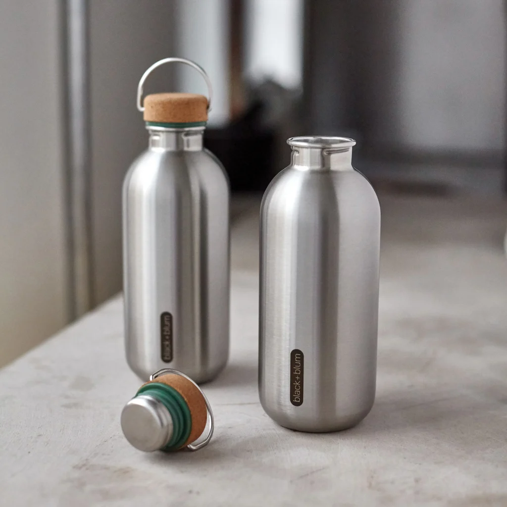 Black+Blum Stalen Water Fles 600ml